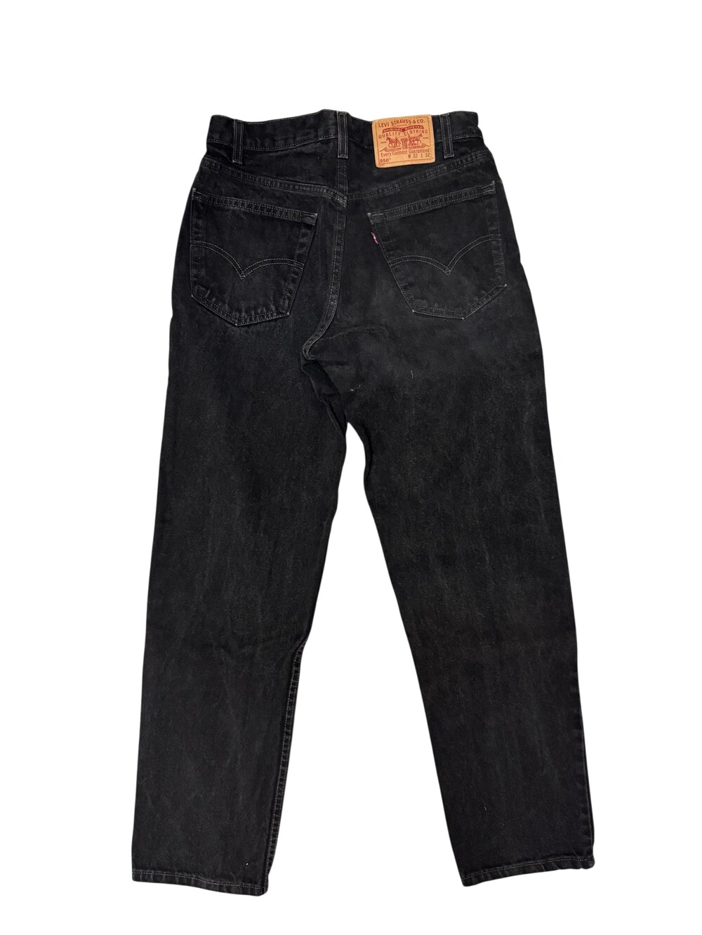 Vintage Levis 550 Jeans Mens 30x31 Black Relaxed Tapered Denim Made USA 90s